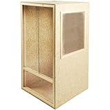 Holz Terrarium Holzterrarium Hochterrarium 60x120x60cm Seitenbelüftet und...