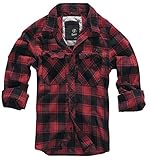 Brandit Check Shirt Herren Baumwoll Hemd 3XL Red-black