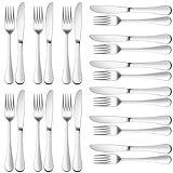 HaWare Steakbesteck Set, 24-teilig Tafelmesser und Tafelgabeln für 12...
