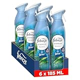 Febreze Lufterfrischer Spray Meeresfrische 6x185 ml, 2-in-1...