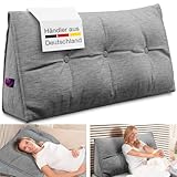 ELONEO Rückenkissen 100 cm breit, Keilkissen für Bett und Sofa geeignet,...
