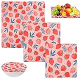 3 Stück Wiederverwendbare Bienenwachstücher zum Einwickeln Set...