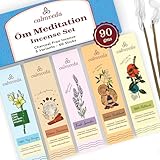 Calmveda Meditation weihrauch Räucherstäbchen Set - (90 gm Incense...
