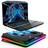KLIM Turbofrost Laptop Kühler - Gaming Laptop Kühlpad mit 4 Turbolüftern...