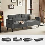 LINSY HOME Sofa mit Schlaffunktion, Schlafsofa mit Verstellbarer...