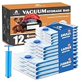 Vakuumbeutel für Kleidung Bettdecken 12 Stück, CaptainFive...