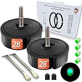 Fahrradschlauch 28 Zoll Set | Kompatibel mit Continental & Schwalbe | für...