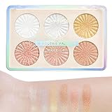 Professional Makeup Highlight & Contour Pro Palette, Puder Konturen Kit, 6...