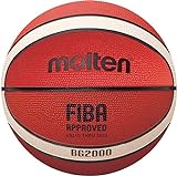 Molten BG-Serie Leder-Basketball, FIBA-genehmigt, BG2000, Größe 6,...