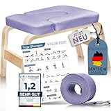 VALENESS® Yoga Kopfstandhocker - Hochwertiger Yoga Hocker inkl. Yogagurt,...