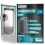 PROCREA® -NEU- 1x Premium Staubschutztür mit Reißverschluss [Großer...