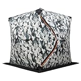 Campingzelt Outdoor Eisfischerzelt, 210D Oxford und Glasfaser, 3-lagig...