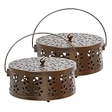 HJIAMA 2 Stück Mückenspirale Halter, Räucherspirale Hohlstruktur,...