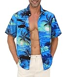 Gavliuu Hawaii Hemd Männer, Herren Hawaiihemd Casual Freizeit Blumen...