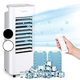 Klarstein Luftkühler mit Wasserkühlung, Leiser 4-in-1...