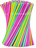 100 Strohhalme,Party-Trinkhalme,100 Stück, Wiederverwendbare Strohhalme...
