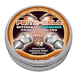 500 Spitzkopf Premium Diabolos 4,5mm Fritz-Cell für Luftgewehr Luftpistole