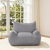 MeMoreCool Sitzsack XXL für Erwachsene, Groß Weiche Plüsch-Bean-Bag mit...