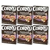 Corny nussvoll Nuss und Traube einzeln verpackte Riegel 96g 6er Pack