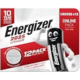Energizer Lithium - CR 2025 Knopfzelle 3V Batterien (12 Stück) -...