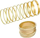 10Pcs Goldene Boho Armreifen Set Damen–Stapelbare Vintage Armbänder,...