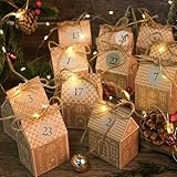 RUBY Adventskalender zum Befüllen, 24 DIY Lebkuchen Häuser...