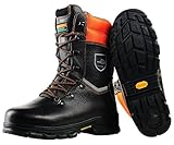 WOODSafe Schnittschutzstiefel Klasse 1 S3 schwarz/orange, Forststiefel, KWF...