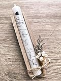 Alles Liebe zur Hochzeit - Stabkerze mit Spruch - Geschenkset - Kerze mit...