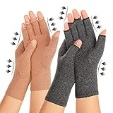 Zexhoor 2 Paar Arthritis Kompressionshandschuhe für Damen und Herren,...