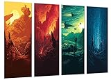 Cuadros Camara Poster Star Wars Darth Vader Gesamtgröße 131 x 62 cm XXL