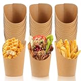 60 Stück Pommes Tüten Kraftpapier 12oz Bubble Waffel Tüten Wrapbecher...