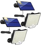 MPJ Solarlampen für Außen, 106 LED Solarleuchte Aussen mit...