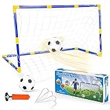 Kinder Fußballtor Set mit Ball Tor und Pumpe Fussball Interaktiv Spielzeug...