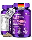 Haar Vitamine – Biotin 5000 mcg + MSM + Keratin – 60 Kapseln – Für...