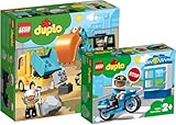 LEGO Duplo Set: 10931 Bagger und Polizei 10900 Motorrad