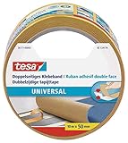 tesa Doppelseitiges Klebeband Universal - Vielseitiges Klebeband für...