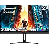Minifire Gaming Monitor 27 Zoll, WQHD(2560×1440p) 200Hz 1ms(OD)...