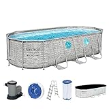 Bestway Power Steel Swim Vista Series Frame Pool Komplett-Set mit...