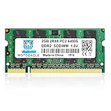 2GB DDR2 800MHz PC2 6400 6400S SODIMM 200-Pin 1,8V CL6 Non-ECC Unbuffered...