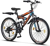 Licorne Bike Strong V Premium Mountainbike in 24 Zoll - Fahrrad für...