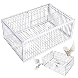 Vögel Trap mit Einwegeintritt, 16x12 x 10 Zoll Metallpaare-Falle mit...