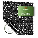 SilverRack DermaSensitivo Duschmatte rutschfest 100% BPA frei (Schwarz...