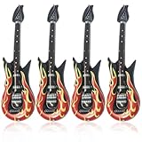 2 Stück Aufblasbare Gitarre,Luftgitarren zum Aufblasen,Luftgitarre,Auf zum...