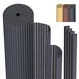 PVC Sichtschutzmatte Sichtschutzzaun 80 x 300 cm Privatsphäre Wetterfest...