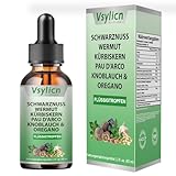 60ml Ernährung Schwarzwalnuss Wermut Kürbiskern Pau D'Arco Knoblauch &...