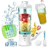 Mixer Smoothie Maker To Go, Mini Standmixer Tragbar mit 6-Klingen...