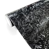 CompraFun Forged Carbon Folie - Selbstklebende Vinyl Auto Folierung,...