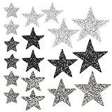 Sterne Aufbügelbilder zum Aufbügeln 18 Stk Stern Bügelbilder für...