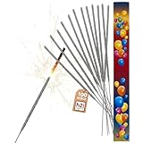h2i Wunderkerzen | 100 Stück | 28 cm | Brenndauer ca. 60 Sek |...