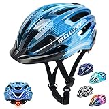 Exclusky Fahrradhelm Kinder Jungen 50-57CM Kinder Fahrradhelm mit Licht...